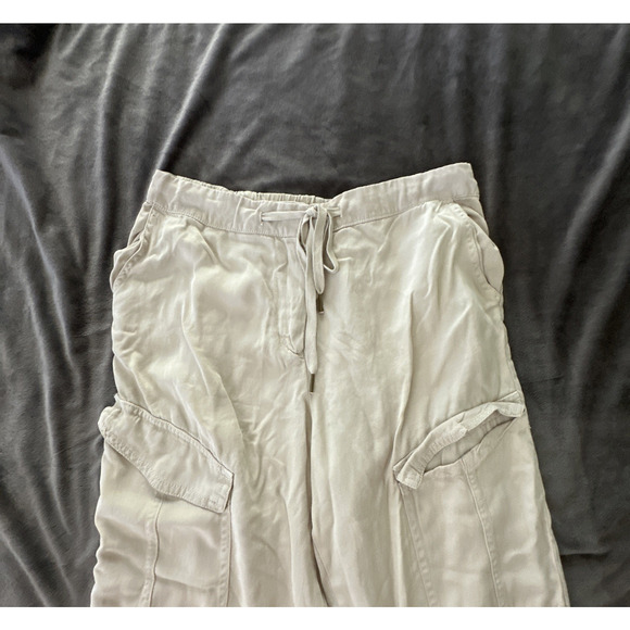 FOR THE REPUBLIC Pants Womens Large Beige Jogger Tencel Lightweight Minimalist - Picture 3 of 12